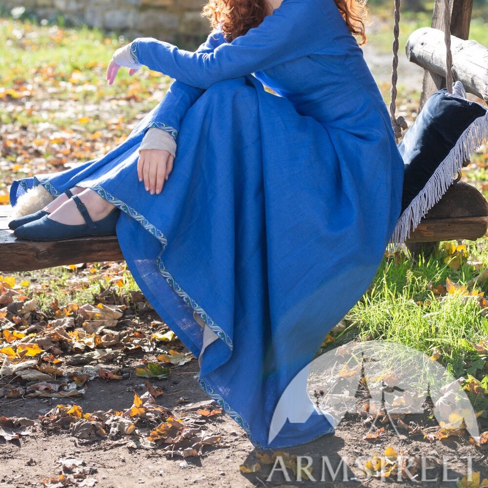 Armstreet "Sea Born" linen tunic dress sz 6 (great for LARP, Ren faire, cosplay)